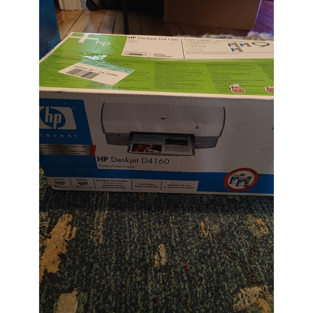 HP Deskjet D4160 Photo Inkjet Printer New Complete Home Office Color Print
